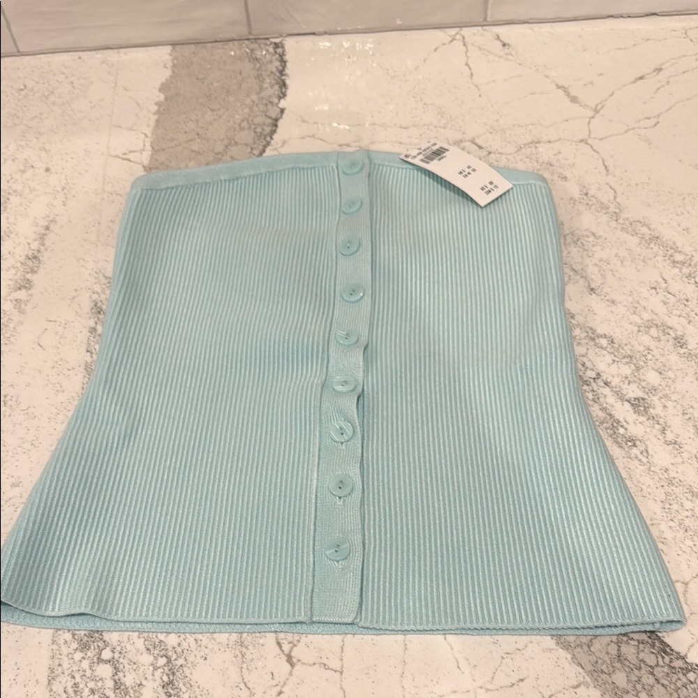 Abercrombie & Fitch Strapless Ribbed Top